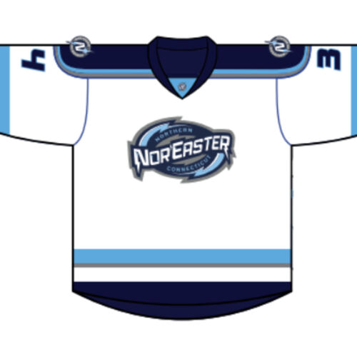 Nor'Easter Youth Hockey White Game Jersey - REQUIRED Thumbnail